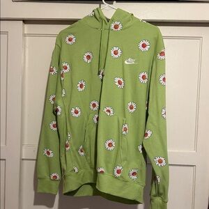 Nike Green Daisy Men's Hoodie Sweater